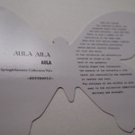 AULA AILA　2012 spring summer EXHIBITION INVITATION